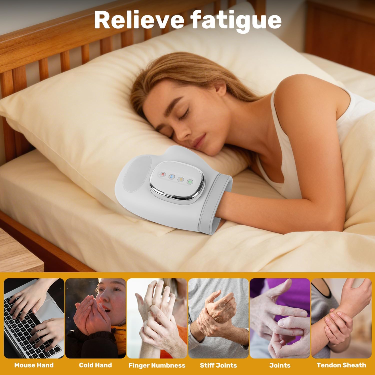 Health Wellness Massage - Hand Massager with Airbag Compression Finger