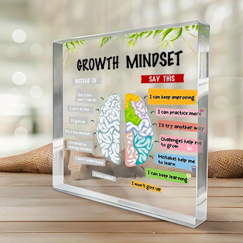 Health Wellness Mental Health - Acrylic Mental Wellness Sign 2D Desktop