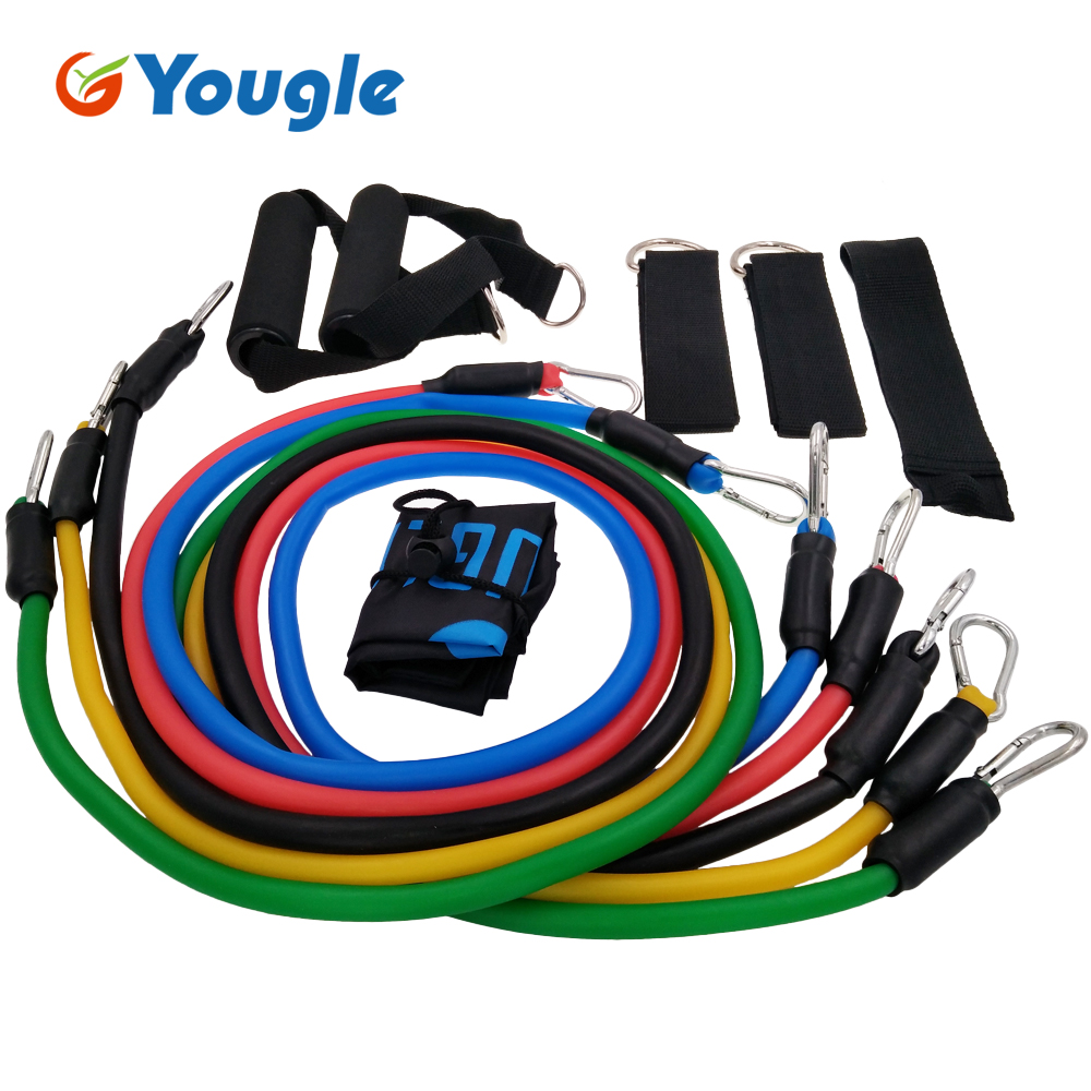Resistance Tube Set - YOUGLE 11pcs/set Pull Rope Fitness Exercises