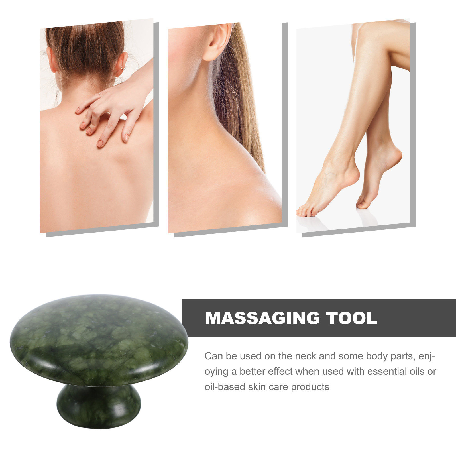 Mushroom Shaped Jade Massage S - огляд і ціна Jade Gua Sha Tool