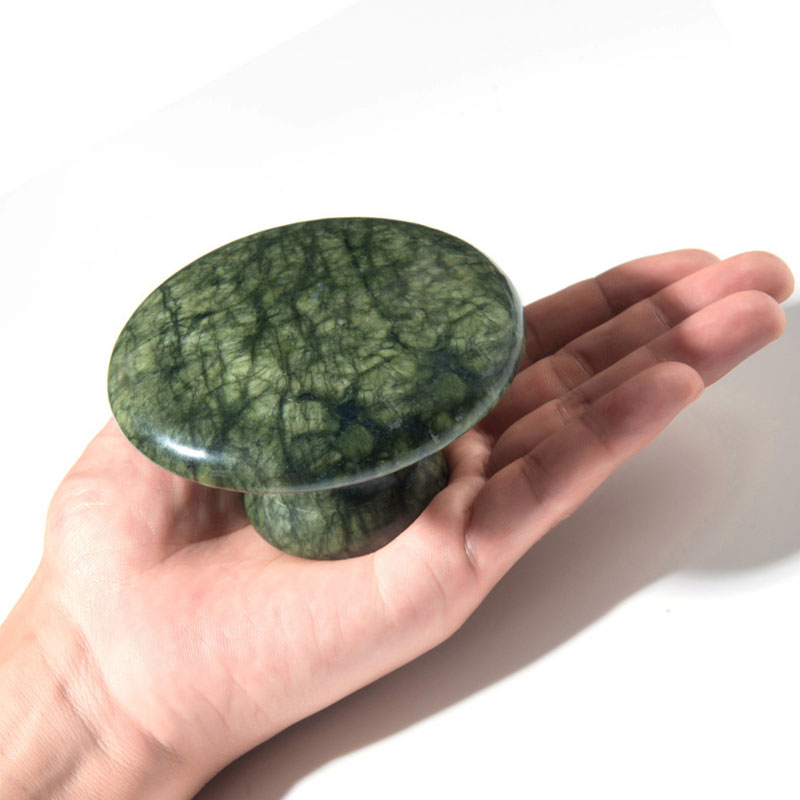 Natural Jade Mushroom Head Mas - огляд і ціна Jade Gua Sha Tool