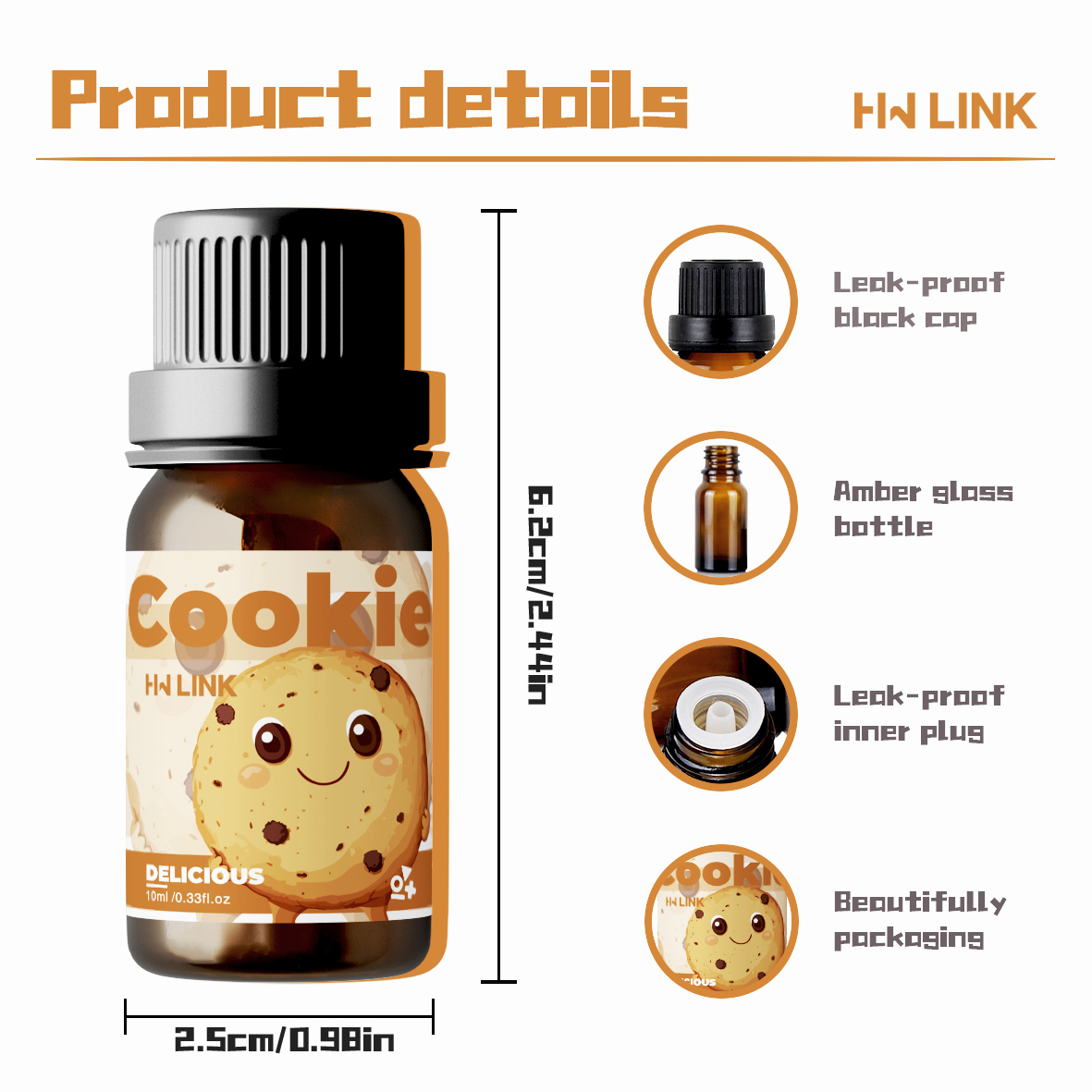 10ml Cookie Essential Oils  fo - огляд і ціна Aromatherapy Diffuser