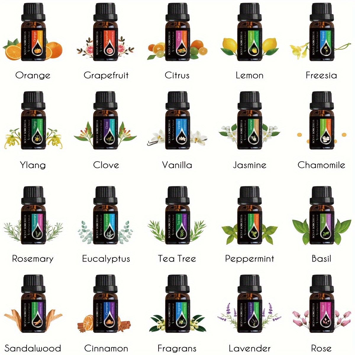 20pcs/set Essential Oil Set La - огляд і ціна Aromatherapy Diffuser
