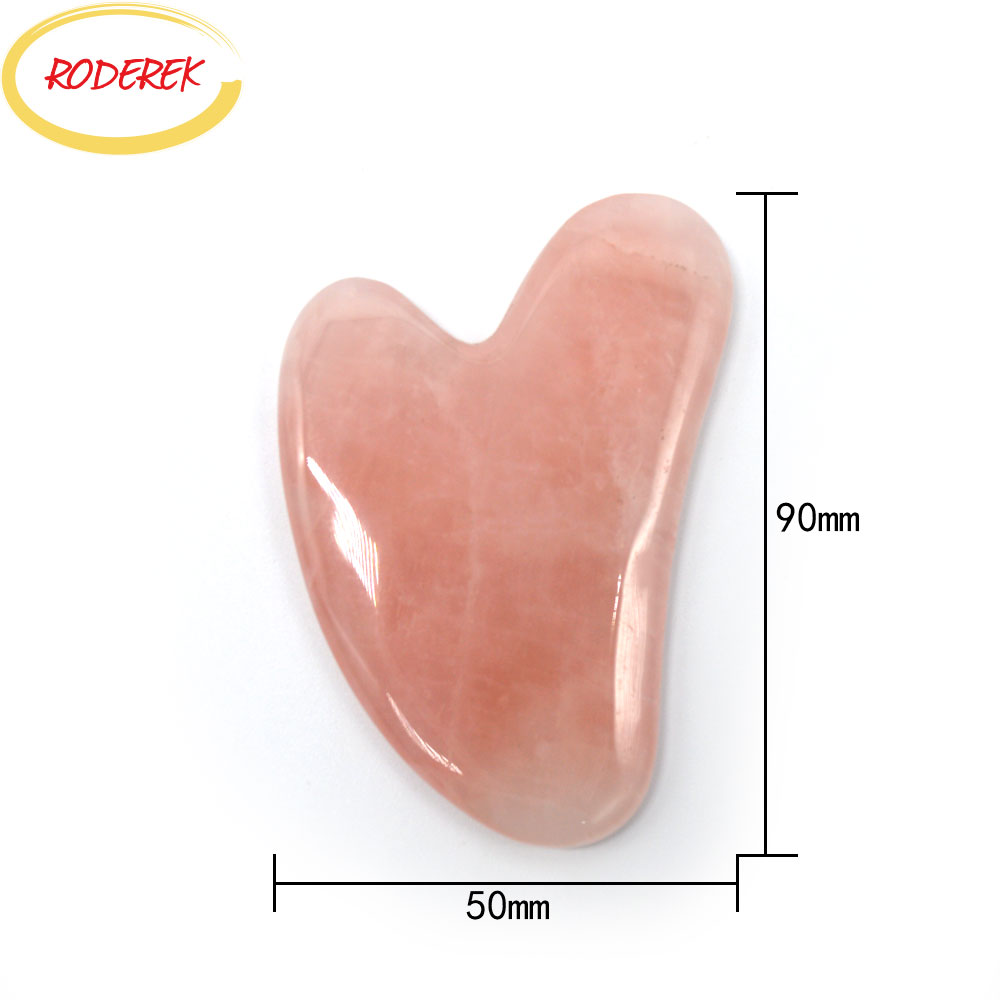 Jade Guasha Plate Natural Rose - огляд і ціна Jade Gua Sha Tool