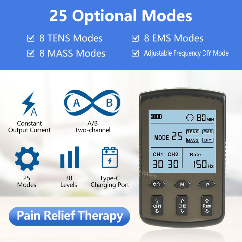 Dual Channel Electronic Pulse  - огляд і ціна Tens Pain Relief Unit