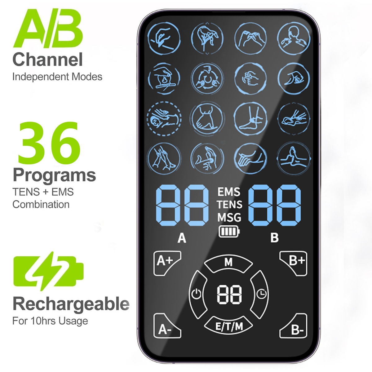 TENS Unit EMS Pain Relief Mass - огляд і ціна Tens Pain Relief Unit