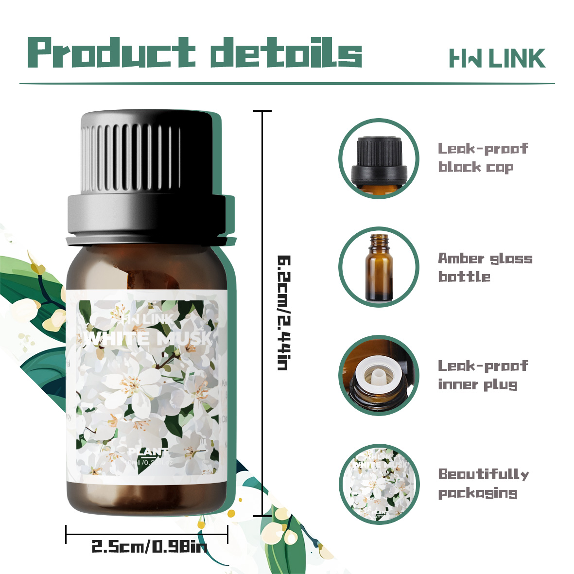 White Musk Essential Oils 10ml - огляд і ціна Aromatherapy Diffuser