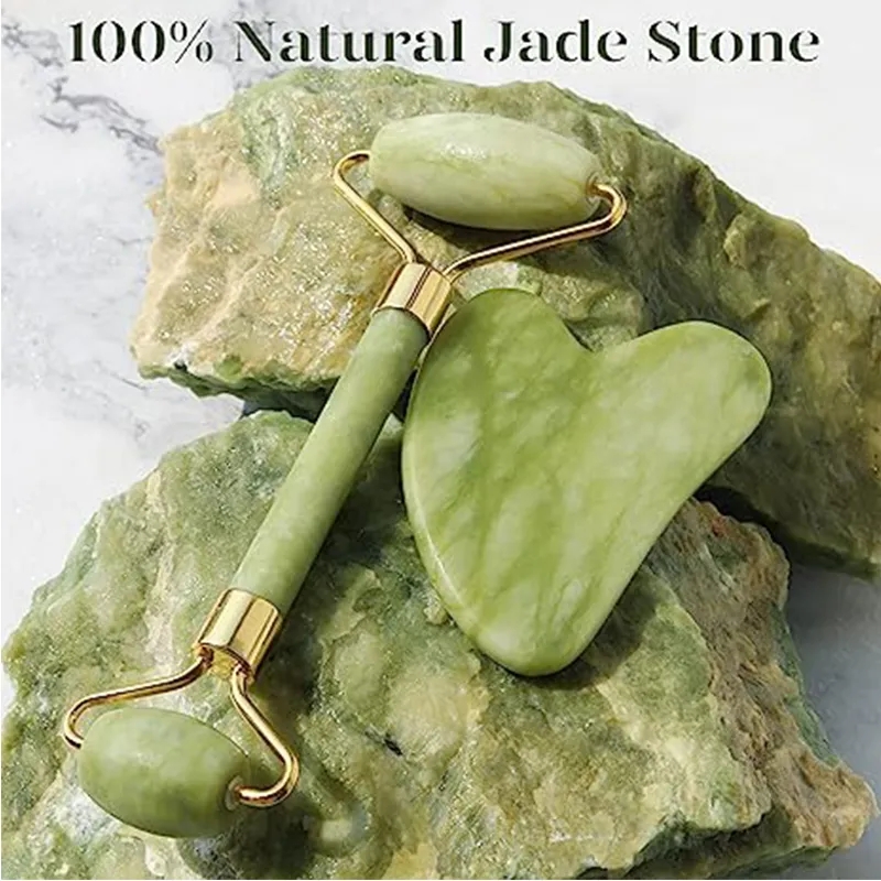 Natural Jade Roller Gua Sha Ma - огляд і ціна Jade Gua Sha Tool