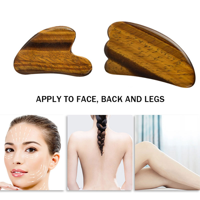Natural Tiger Eye Jade Roller  - огляд і ціна Jade Gua Sha Tool