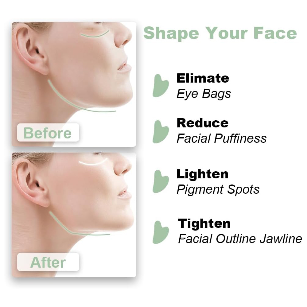 1PCS Natural Glass Jade Scrapi - огляд і ціна Jade Gua Sha Tool