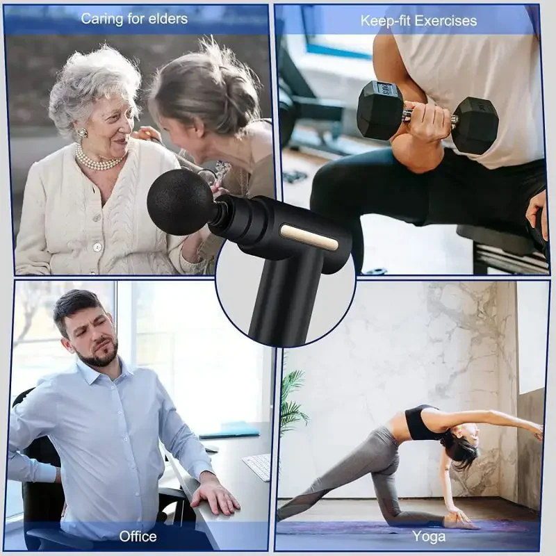 2024 portable fascia gun body  - огляд і ціна Health Wellness Massage