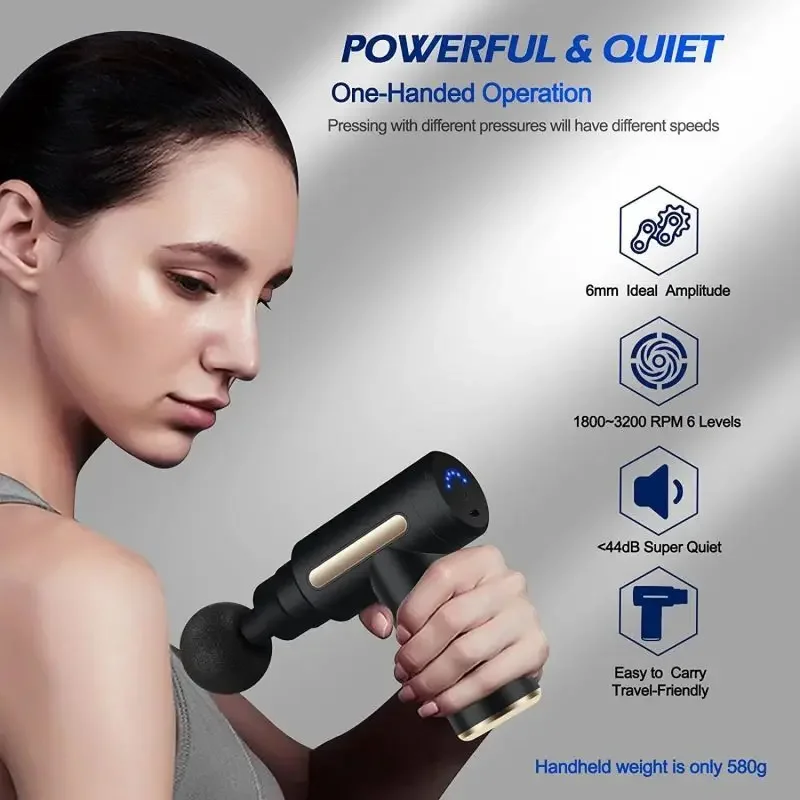 Portable Fascial Massage Gun E - огляд і ціна Health Wellness Massage