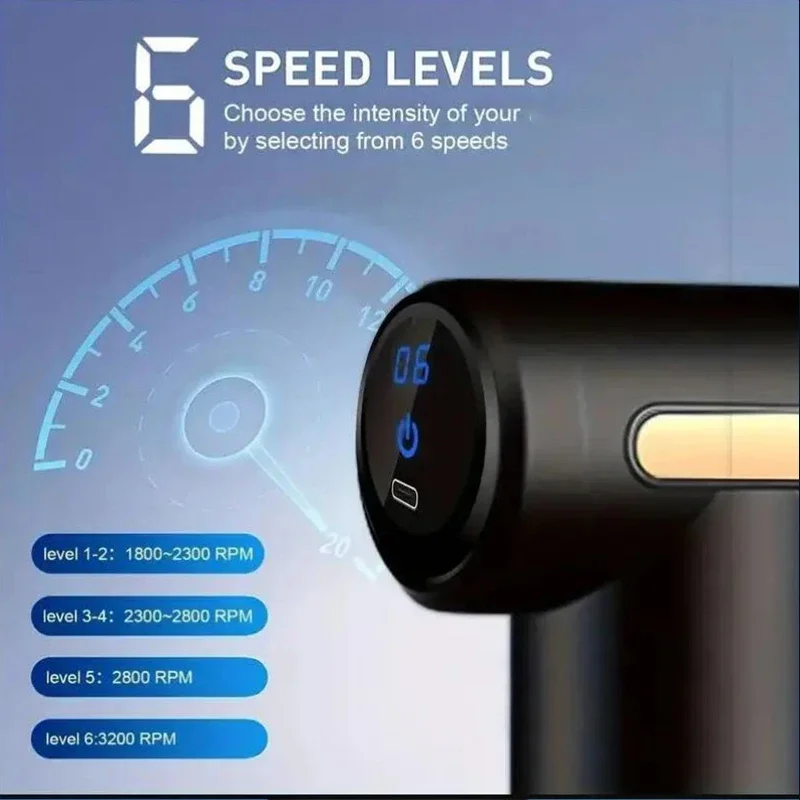 Portable Fascial Massage Gun E - огляд і ціна Health Wellness Massage