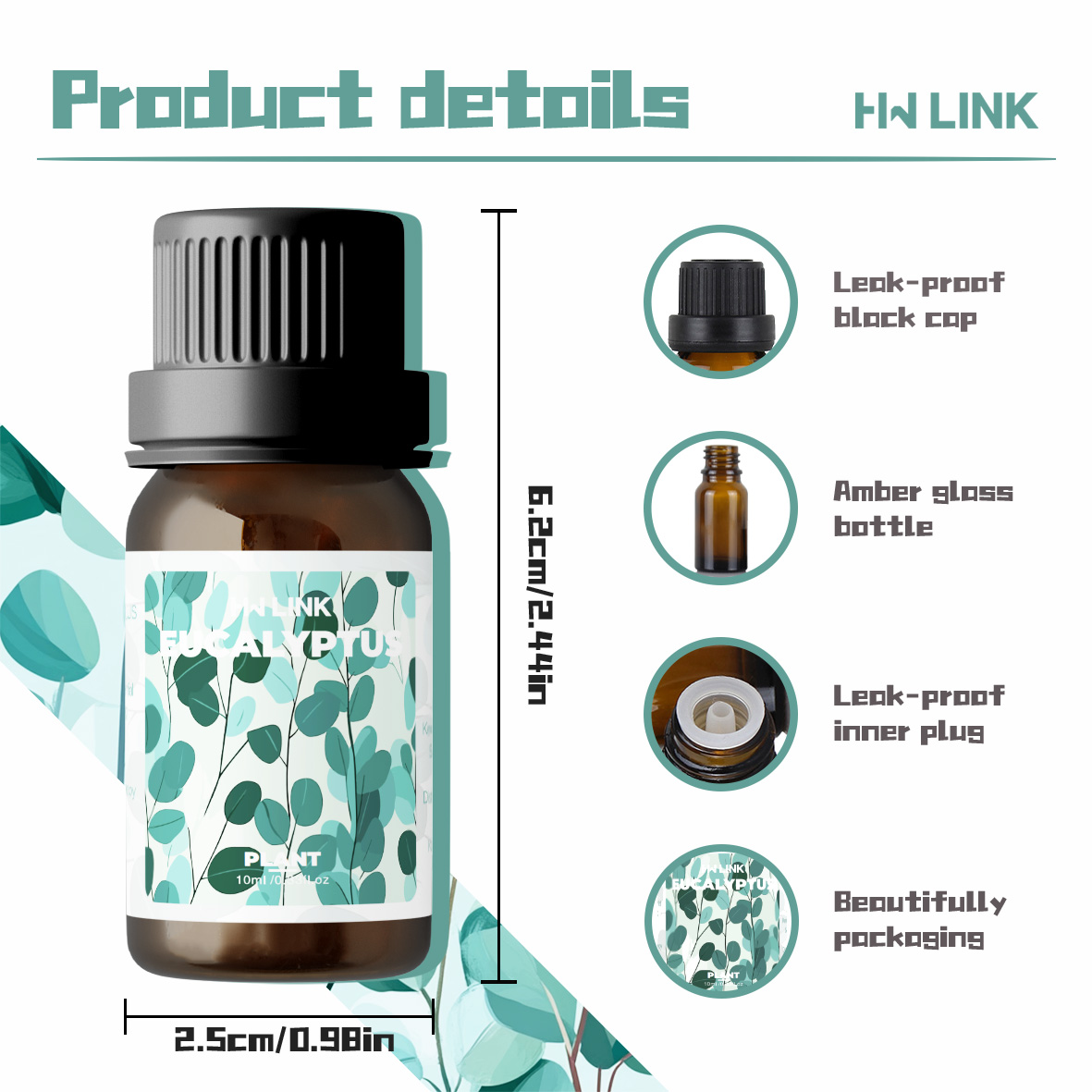Eucalyptus Essential Oils 10ml - огляд і ціна Aromatherapy Diffuser