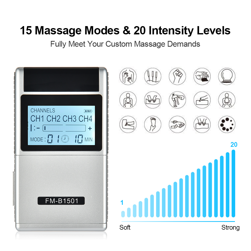 8 Electrode Pads 15 Mode Healt - огляд і ціна Tens Pain Relief Unit