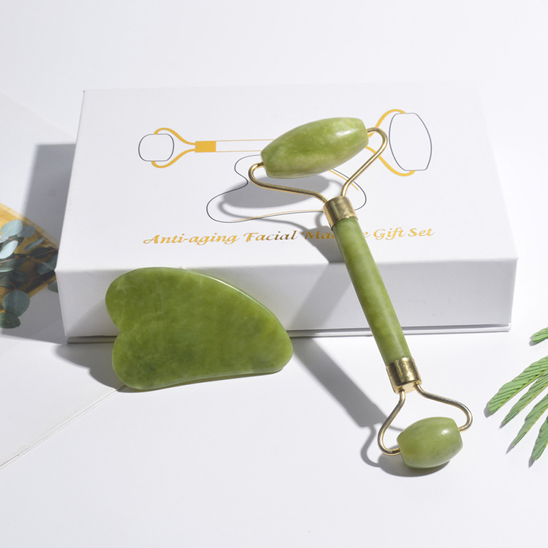 Natural Jade Roller Face Gua S - огляд і ціна Jade Gua Sha Tool