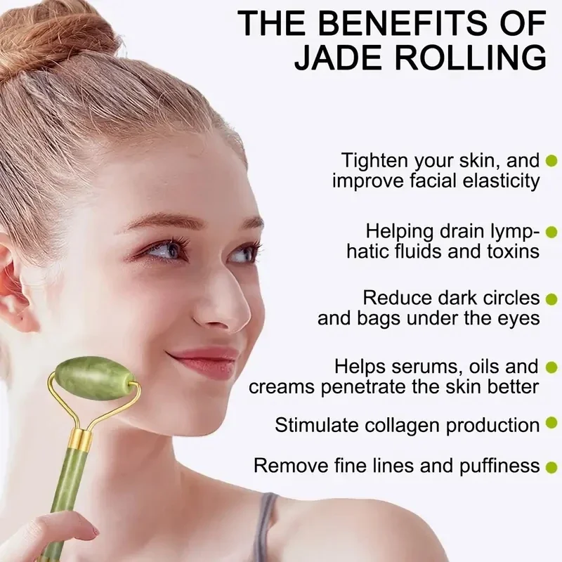 Natural Jade Roller Face Gua S - огляд і ціна Jade Gua Sha Tool