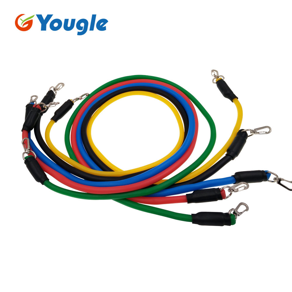 YOUGLE 11pcs/set Pull Rope Fit - огляд і ціна Resistance Tube Set