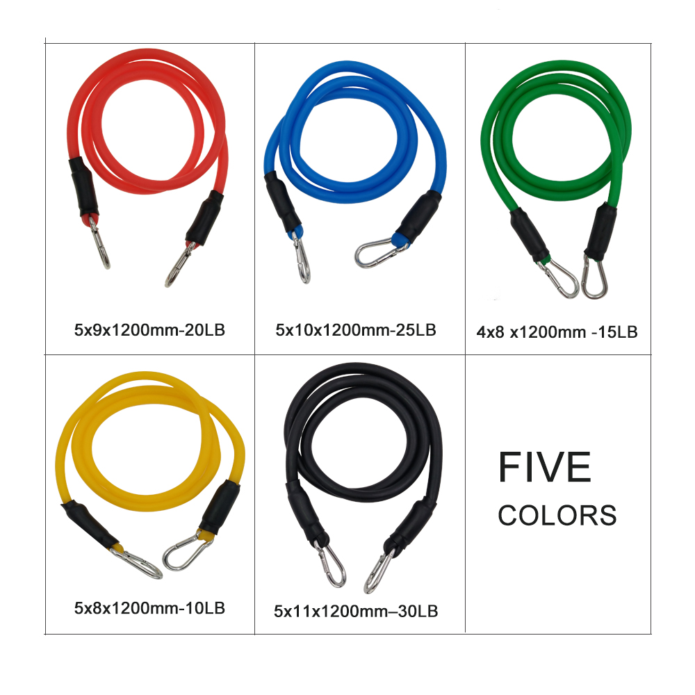 YOUGLE 11pcs/set Pull Rope Fit - огляд і ціна Resistance Tube Set